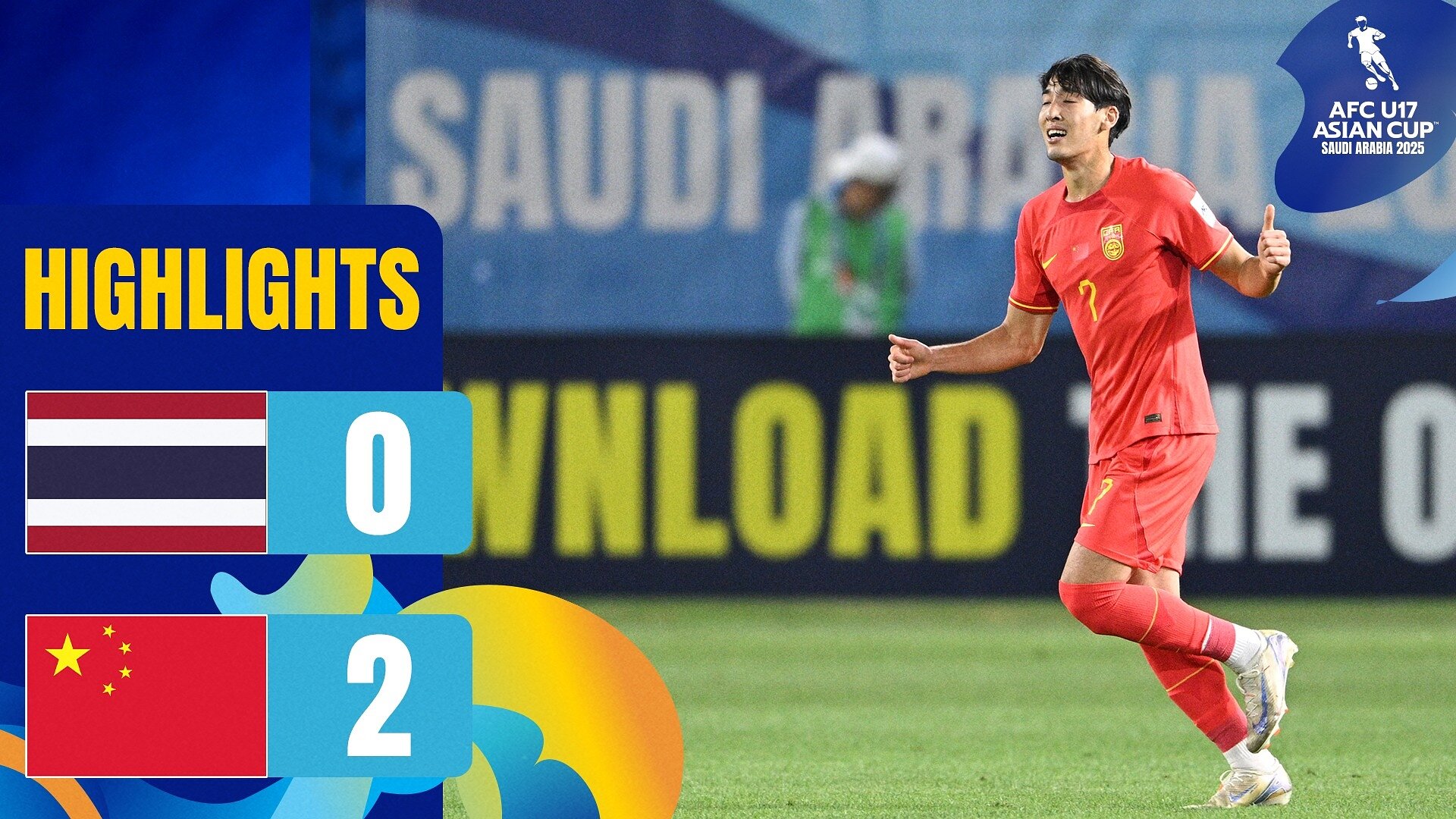 #AFCU17 | Group A: Thailand 0-2 China PR
