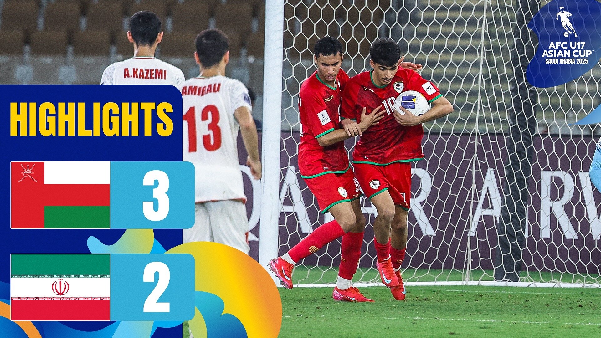 #AFCU17 | Group D: Oman 3-2 IR Iran