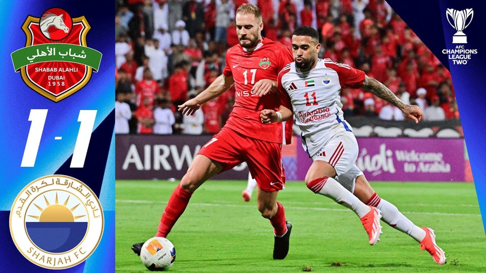 ACLTwo QF 1st Leg Shabab Al Ahli Dubai UAE 1 1 Sharjah FC UAE acltwo-qf-1st-leg-shabab-al-ahli-dubai-uae-1-1-sharjah-fc-uae