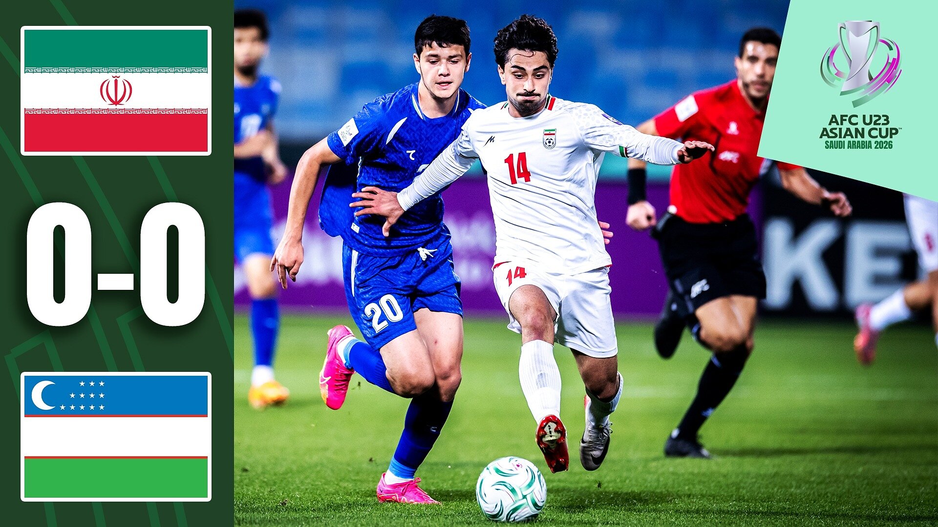 #AFCU23 | Group C: IR Iran 0-0 Uzbekistan