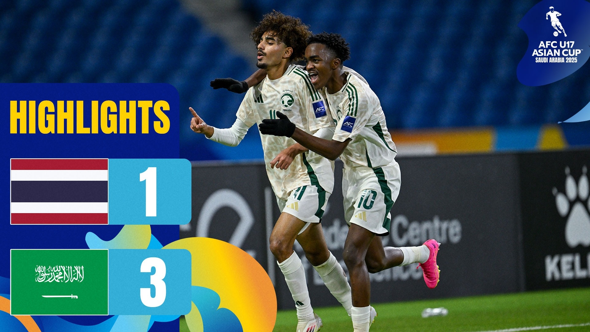 كأس آسيا للناشئين تحت 17 عاماً - المجموعة الأولى: تايلاند 1 - السعودية 3