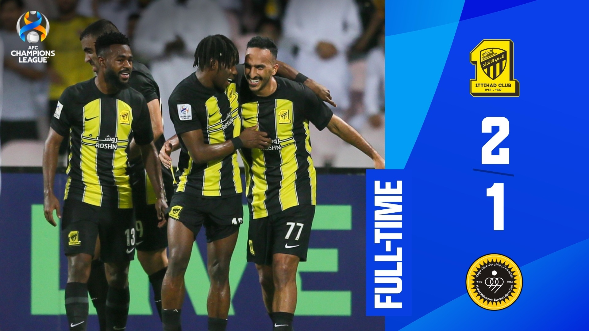 AFC] announce that the cancelled match between Sepahan (IRN) and Al Ittihad  (KSA) in the 2nd Match Week of the ACL 23/24 is considered a 3-0 forfeit by  the home side in