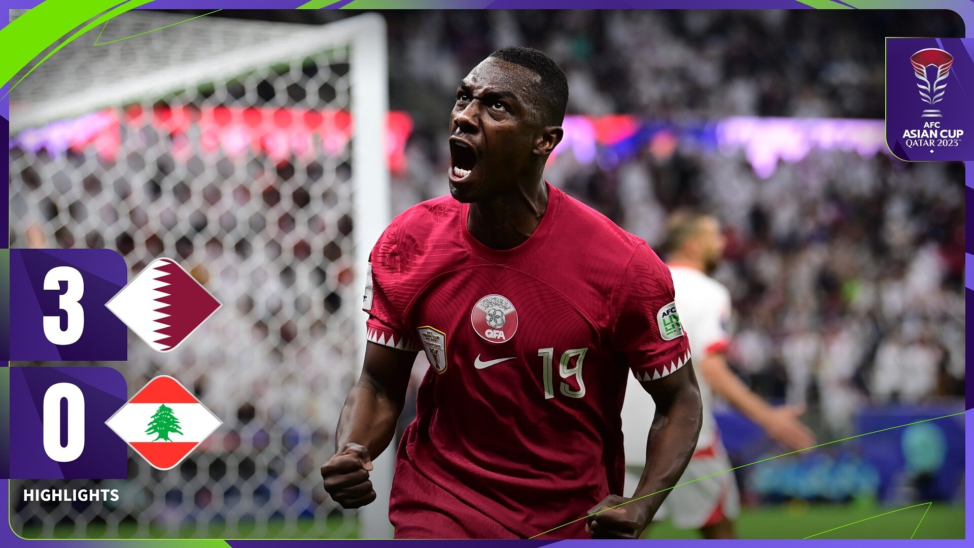 المجموعة الأولى: قطر 3 - لبنان 0