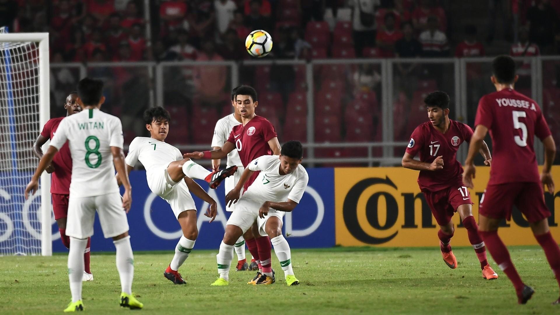 AFC U19 Championship 2018 Group A Qatar v Indonesia