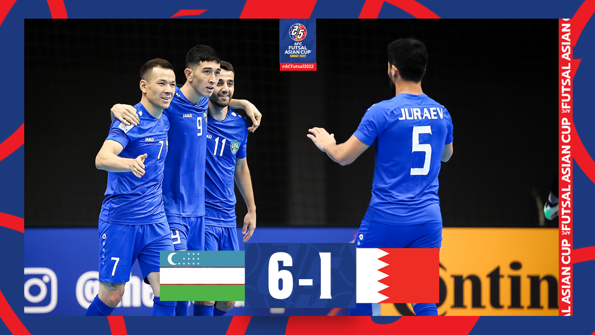 #ACFutsal2022 - Group B | Uzbekistan 6 - 1 Bahrain