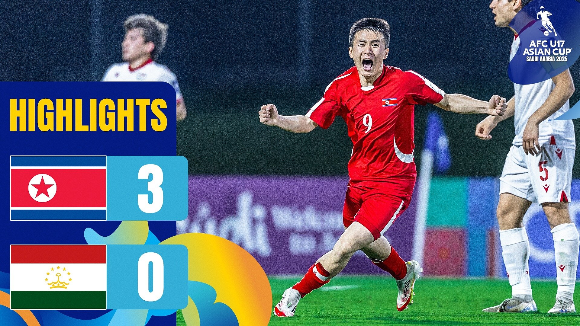 #AFCU17 | Group D: DPR Korea 3-0 Tajikistan