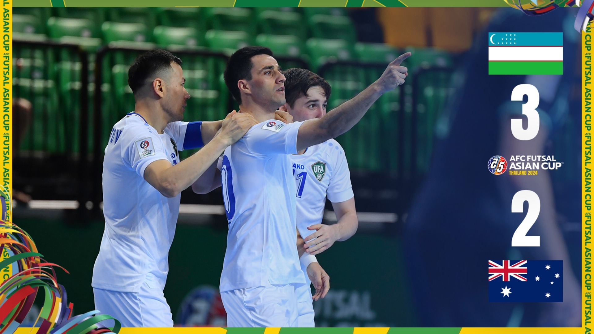 #ACFutsal2024 | Group B : Uzbekistan 3 - 2 Australia