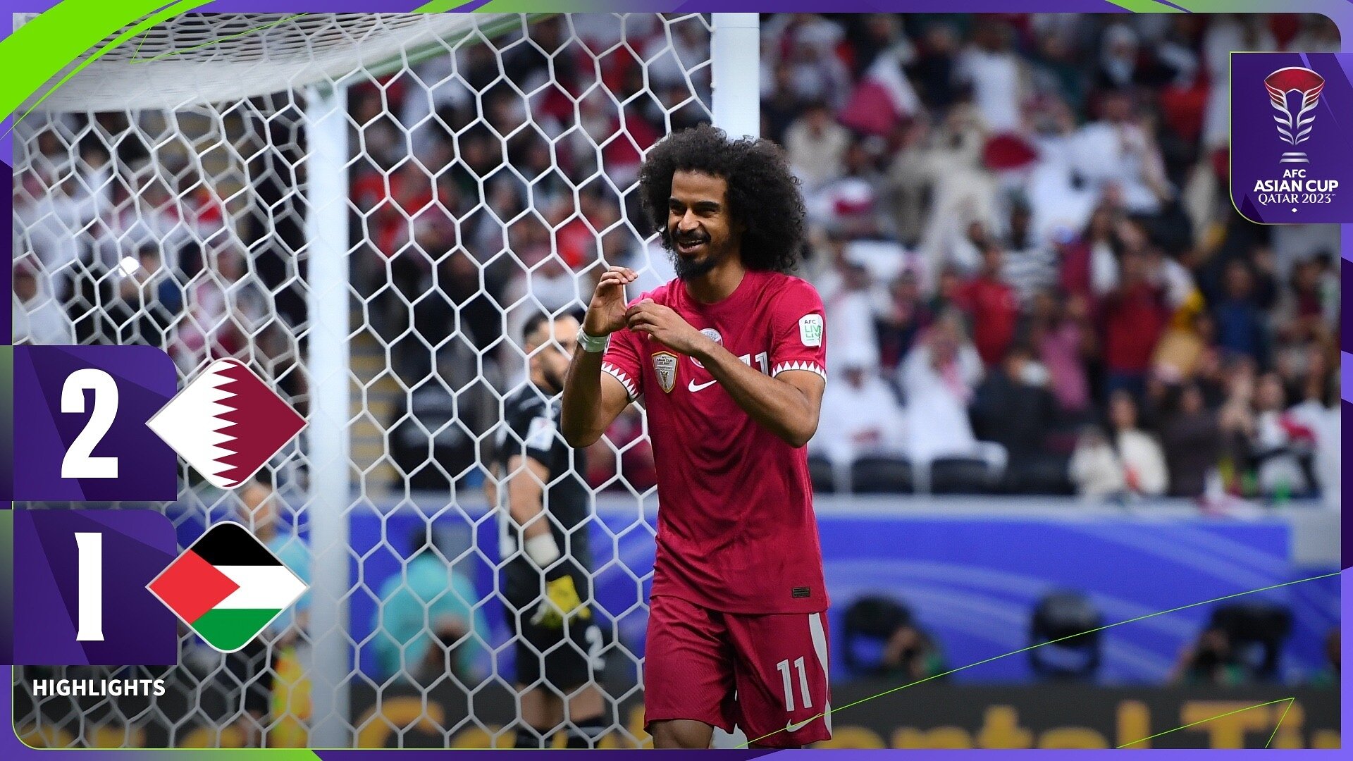 دور الـ16: قطر 2 - فلسطين 1